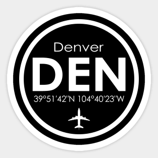 DEN, Denver International Airport Sticker